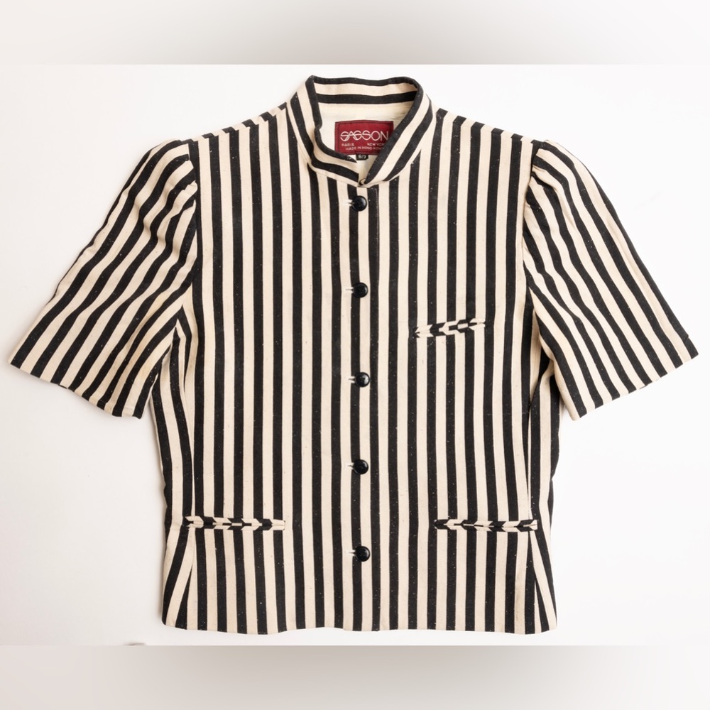 Sasson vintage short sleeve blazer/ jacket